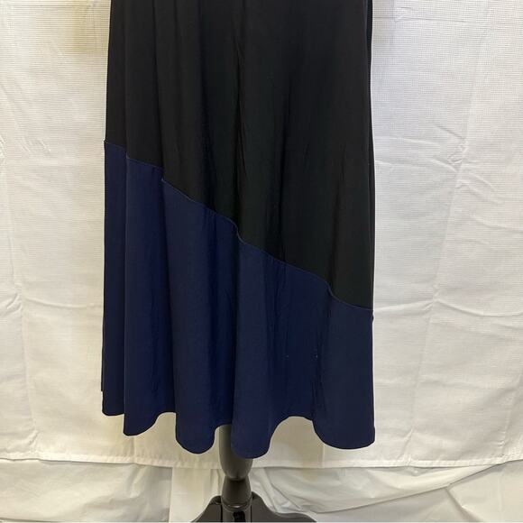 Lauren by Ralph Lauren Asymmetrical Color Block Dress Size 10 - Picture 6 of 11